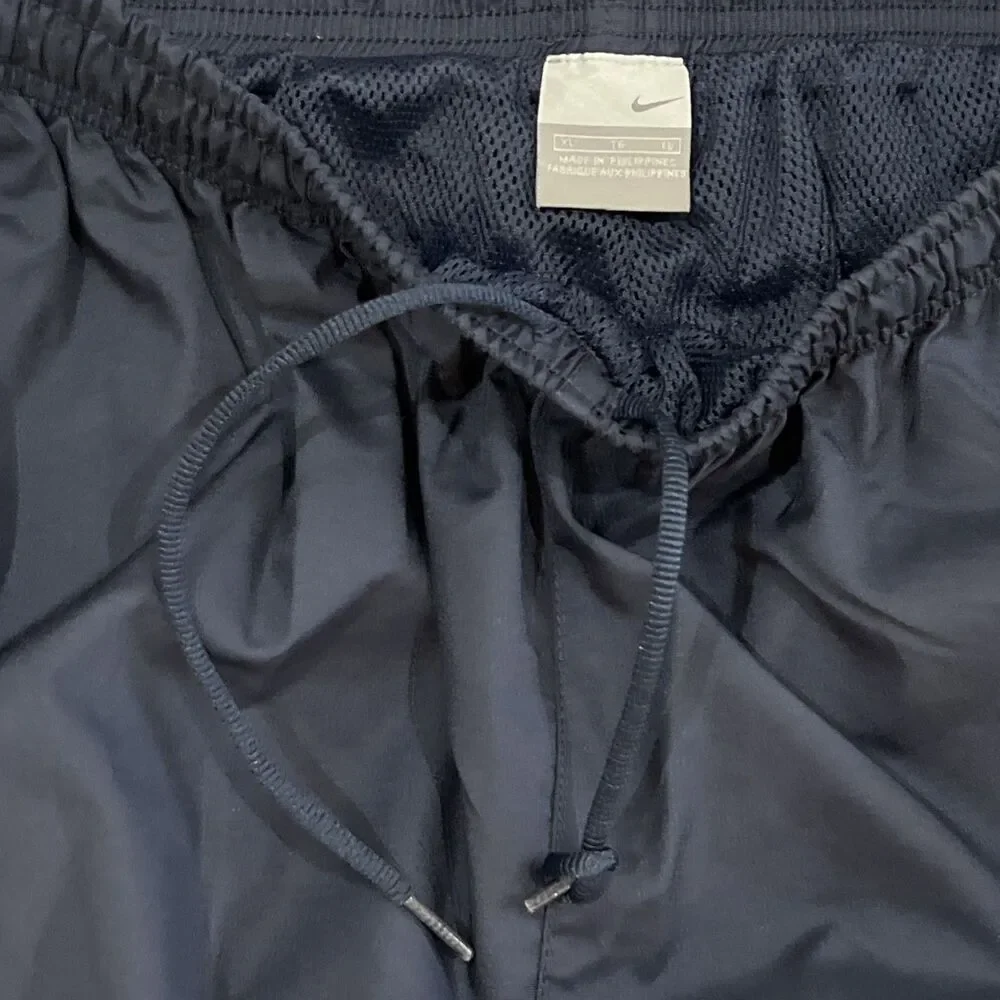 Vintage Y2K Nike Gray Tag Blue White Stripe Wide Leg Warm-Ups Track Pants Men XL